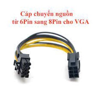 Cáp Chuyển Nguồn Từ 6 Pin Sang 8 Pin Cho VGA